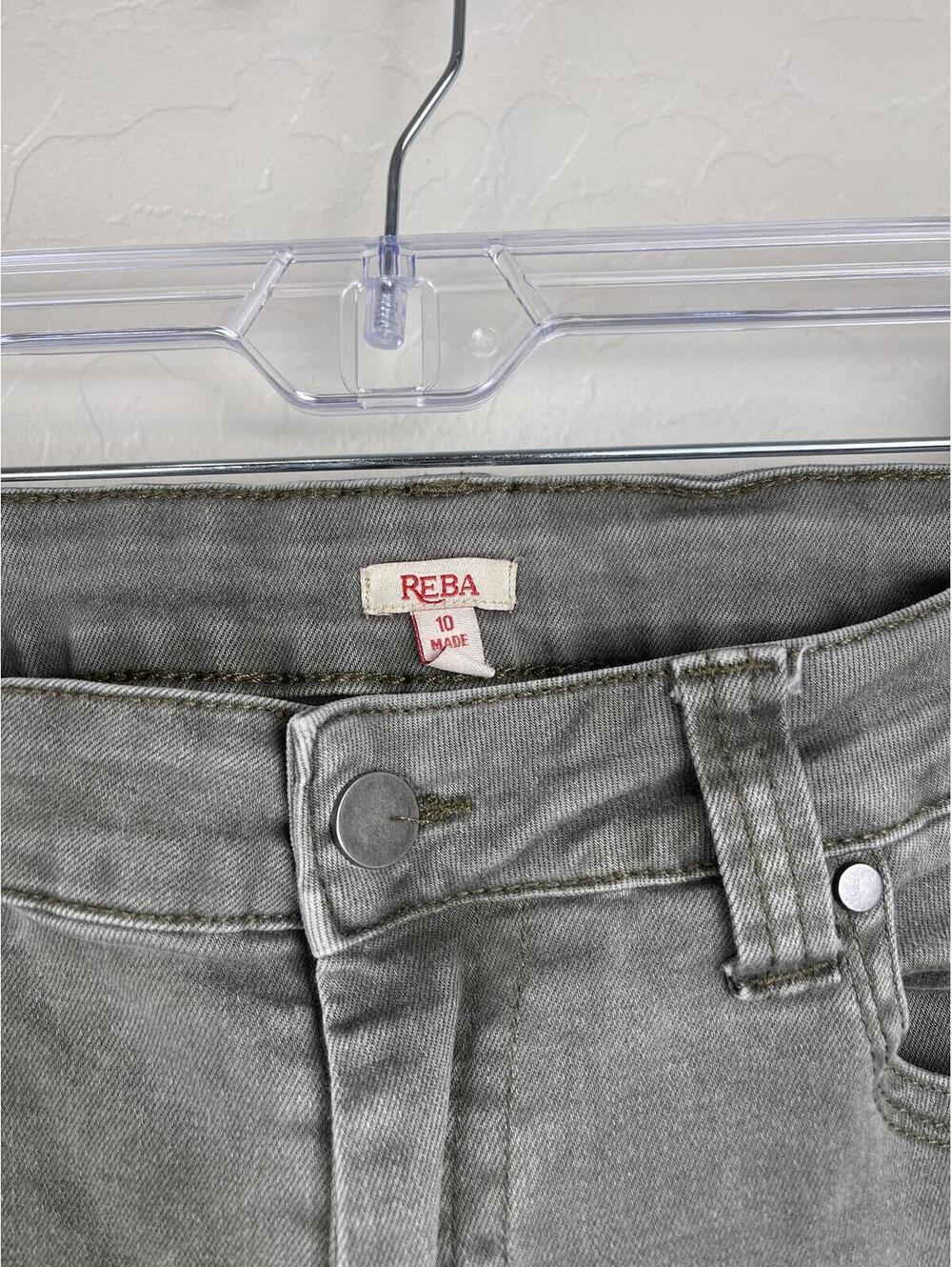 REBA Women's Gray Skinny Jeans Size 10 - Picture 3 of 5